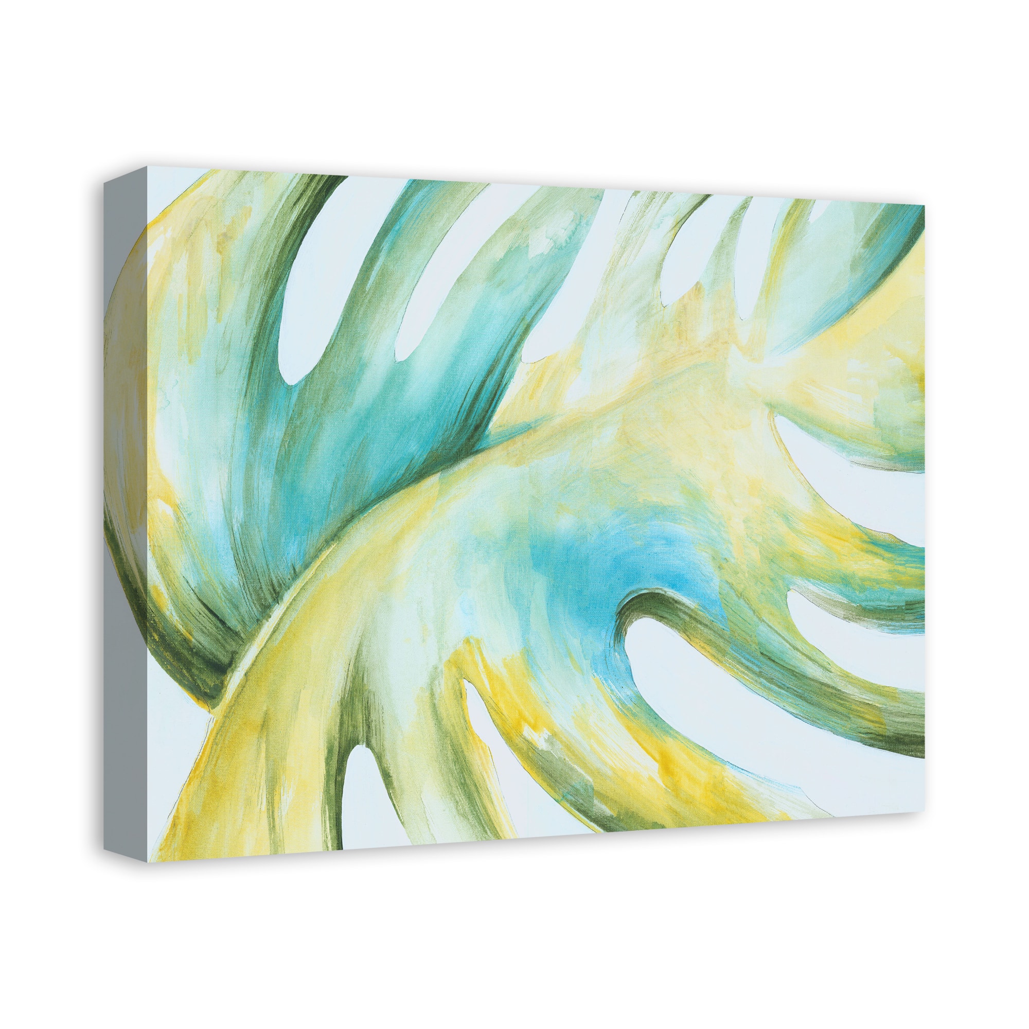 Bright Palm Leaf 20" x 16" Canvas Wall Art